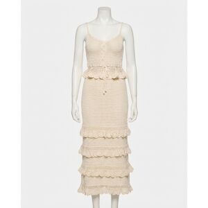 NEW CLEOBELLA serena crochet ankle skirt in ivory
